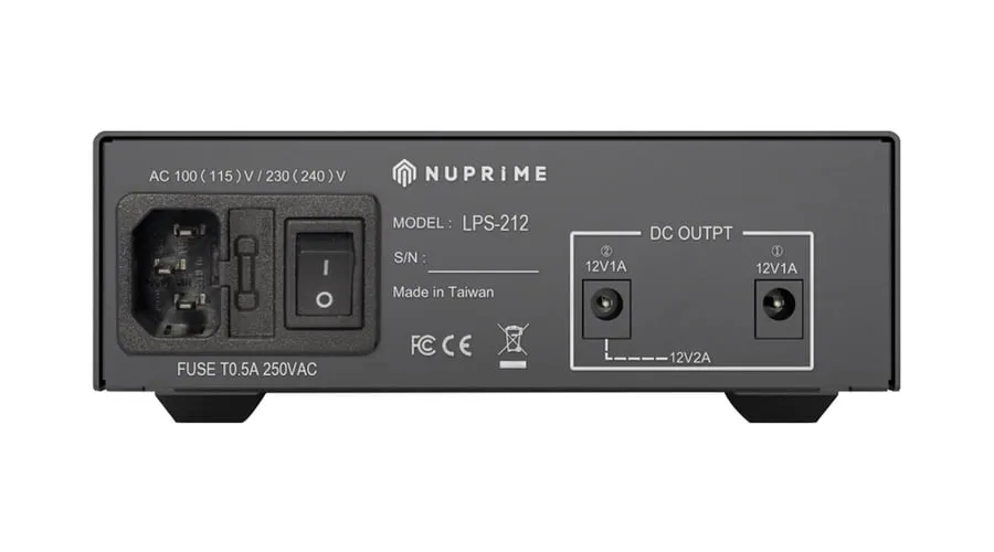 NuPrime LPS-212 lineaire voeding voor DAC streamer