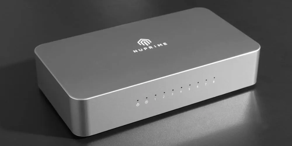 NuPrime Omnia SW-8 netwerkswitch 8-poorts gigabit