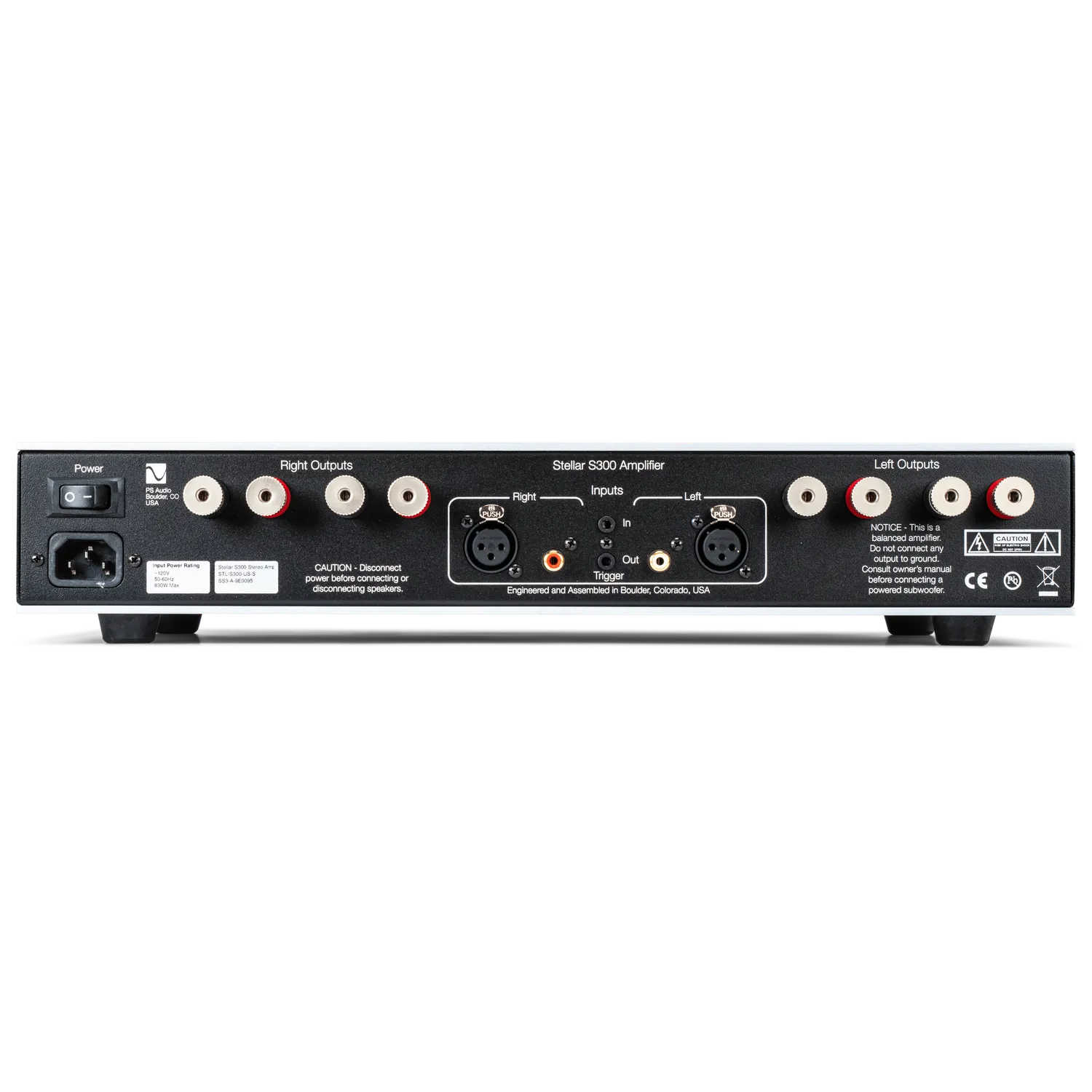 PS Audio Stellar S300 eindversterker zwart stereo