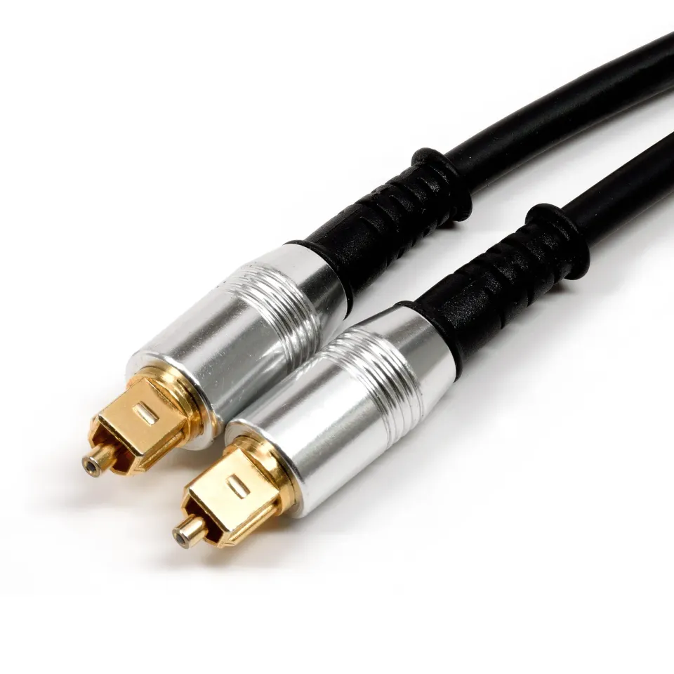 Benchmark TOSLINK-kabel 1 m metaal optisch