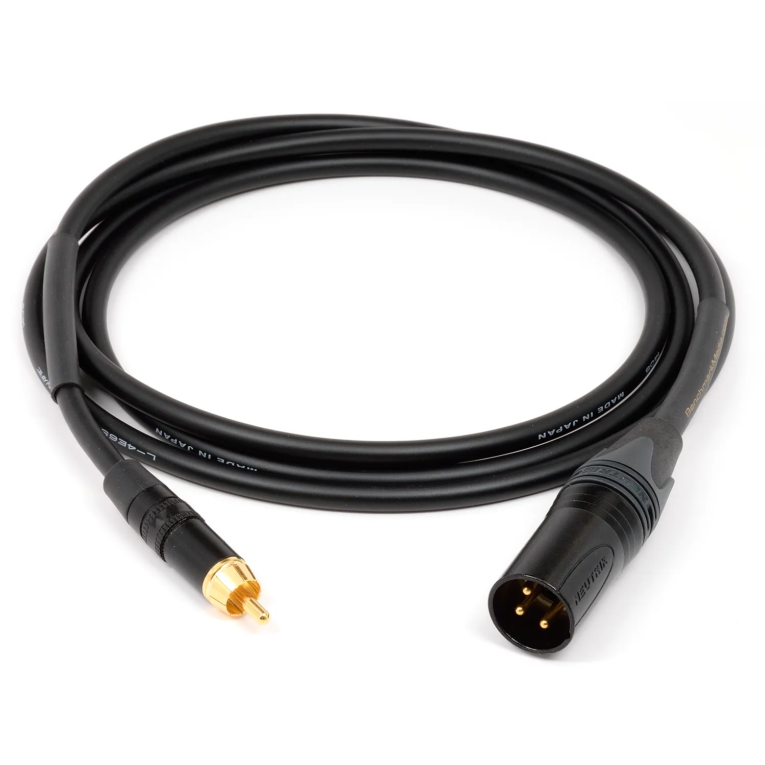 Benchmark RCA-XLRM adapterkabel 1 m star-quad