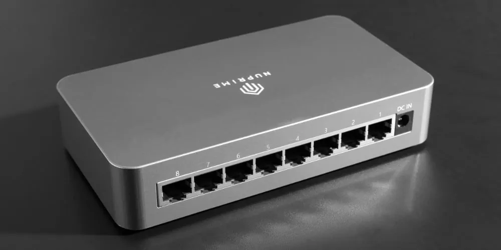 NuPrime Omnia SW-8 netwerkswitch 8-poorts gigabit